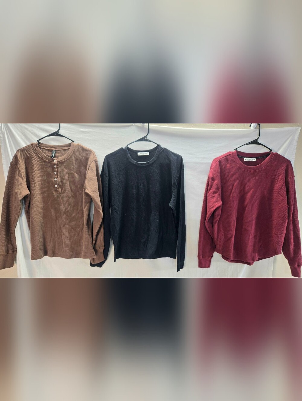 Lot of 3 American Giant Women's Size Small Long Sleeve Shirts NWOT